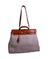Herbag 39 (PM) Canvas/Leather in Natural, back view